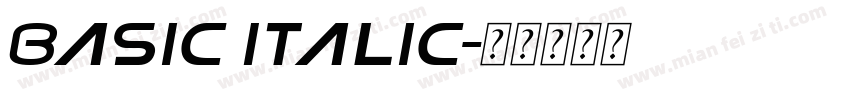 Basic Italic字体转换